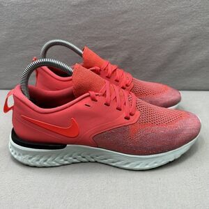 Nike Odyssey React 2 Flyknit Womens Size 8 Shoes Ember Glow Athletic Running
